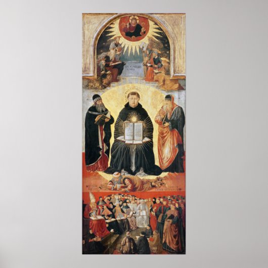 Der Triumph des hl. Thomas Aquinas Poster (Vorne)