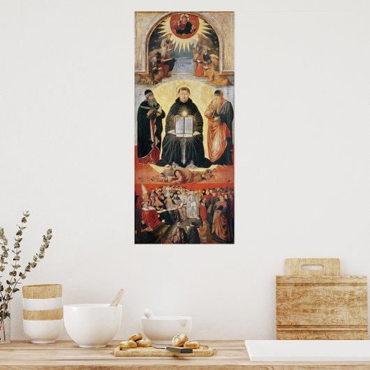 Der Triumph des hl. Thomas Aquinas Poster (Küche)