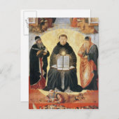 Der Triumph des hl. Thomas Aquinas Postkarte (Vorne/Hinten)
