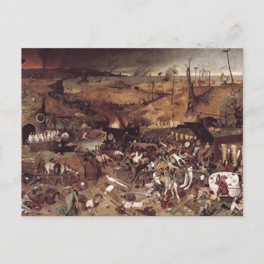 Der Triumph des Todes durch Peter Bruegel Postkarte (Vorderseite)