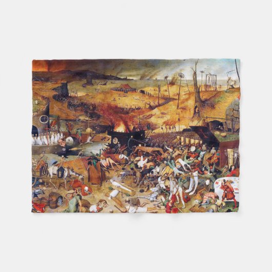 Der Triumph des Todes, Pieter Bruegel Fleecedecke (Vorderseite (Horizontal))