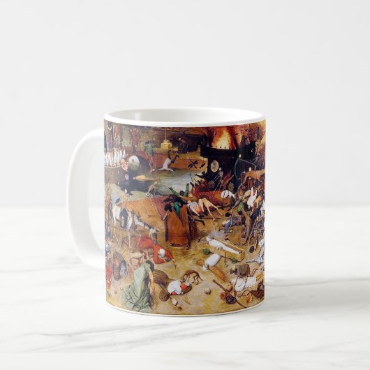 Der Triumph des Todes, Pieter Bruegel Kaffeetasse (Vorderseite Links)