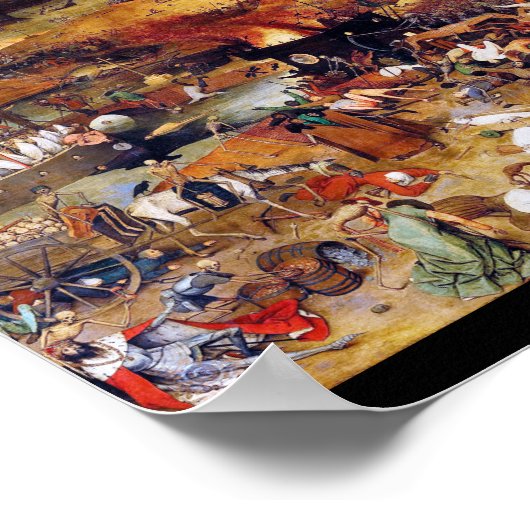 Der Triumph des Todes, Pieter Bruegel Poster (Ecke)