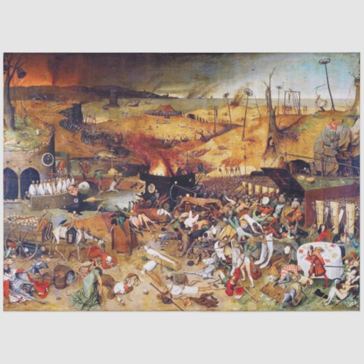 Der Triumph des Todes, Pieter Bruegel Seidenpapier (Vorderseite)