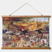 Der Triumph des Todes, Pieter Bruegel Wandteppich Mit Holzrahmen (Vorne)