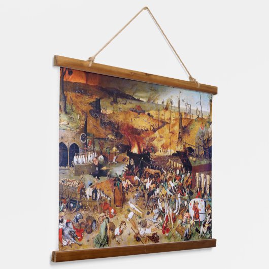 Der Triumph des Todes, Pieter Bruegel Wandteppich Mit Holzrahmen (Gewinkelt)