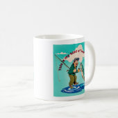 Der Triumph eines jungen Anglers Kaffeetasse (VorderseiteRechts)