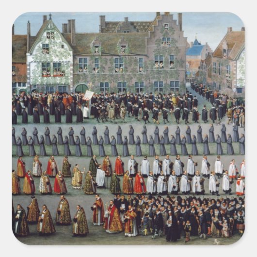 Der Triumph Quadratischer Aufkleber (Vorderseite)