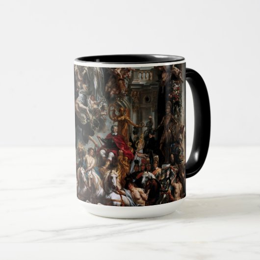 Der Triumph von Frederik Hendrik, Prinz von Orange Tasse (VorderseiteRechts)