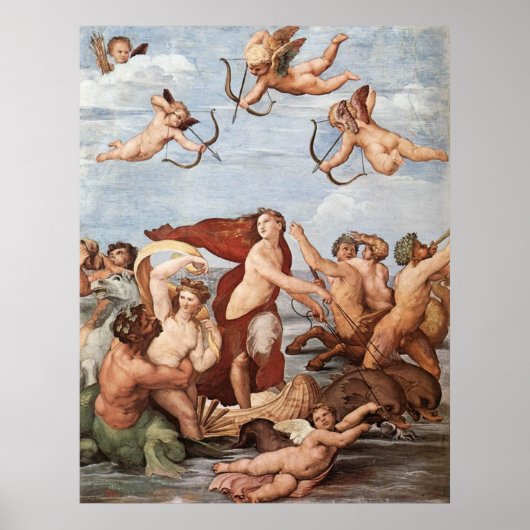 Der Triumph von Galatea Canvas Print Poster (Vorne)