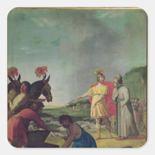 Der Triumph von Judas Maccabeus Quadratischer Aufkleber