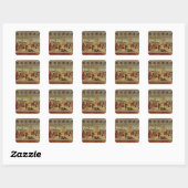 Der Triumph von St. George, 1501-7 Quadratischer Aufkleber (Blatt)