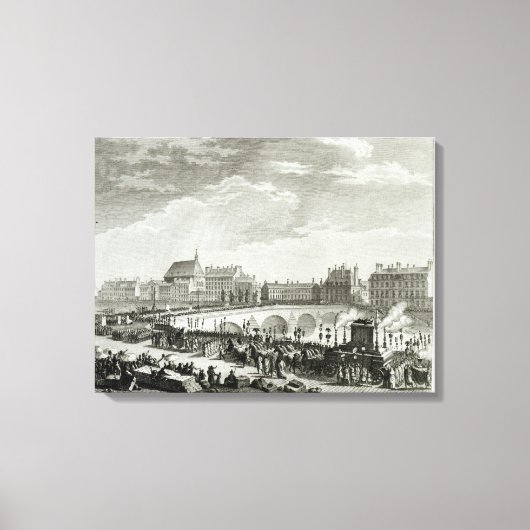 Der Triumph von Voltaire Leinwanddruck (Vorderseite)