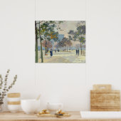 Der Triumphbogen im Herbst in Paris Poster (Küche)