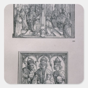 Der Triumphbogen von Kaiser Maximilian I Quadratischer Aufkleber