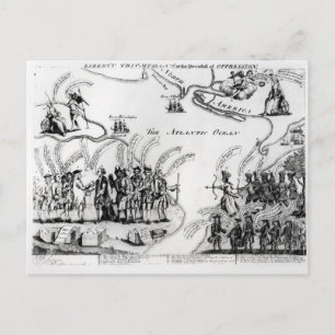 Der Triumphe der Freiheit oder der Fall Postkarte