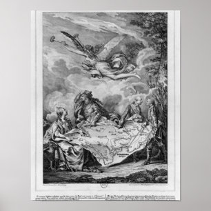 Der Troelfth Cake, die erste Teilung Polens Poster