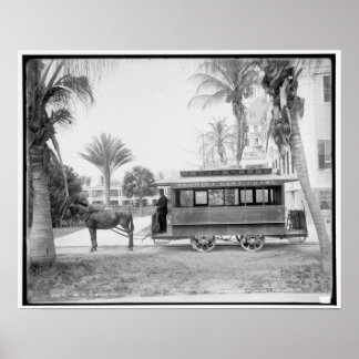 Der Trolley von Palm Beach Poster
