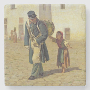 Der Trommel-Schläger, 1867 Steinuntersetzer