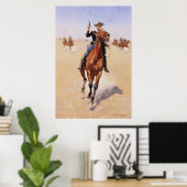 Der Trooper von Frederic Remington Poster (Heimbüro)