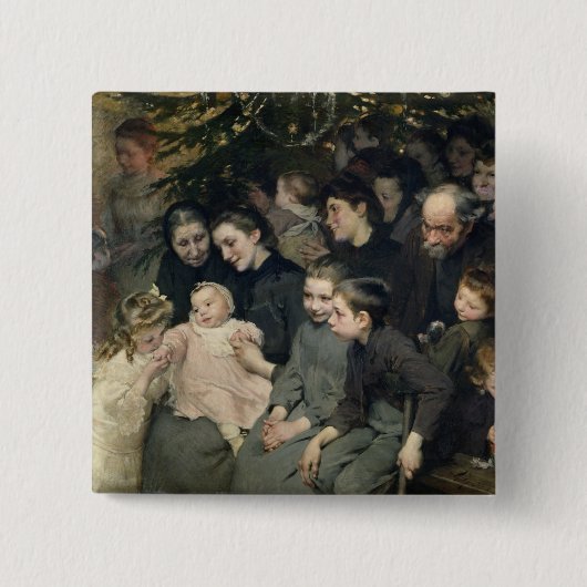 Der Tropfen von Milch Bellevilles Button (Vorderseite)
