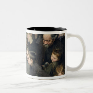 Der Tropfen von Milch Bellevilles Zweifarbige Tasse