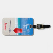 Der tropische Blaue Ozean Traum Big Gepäckanhänger (Vorderseite horizontal)