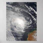 Der tropische Cyclone Jacob nähert sich Australien Poster (Vorne)
