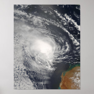 Der tropische Cyclone Jacob nähert sich Australien Poster