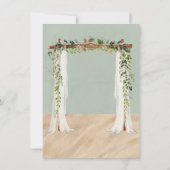 Der tropische Junggeselinnen-Abschied Sand Canopy Einladung (Rückseite)