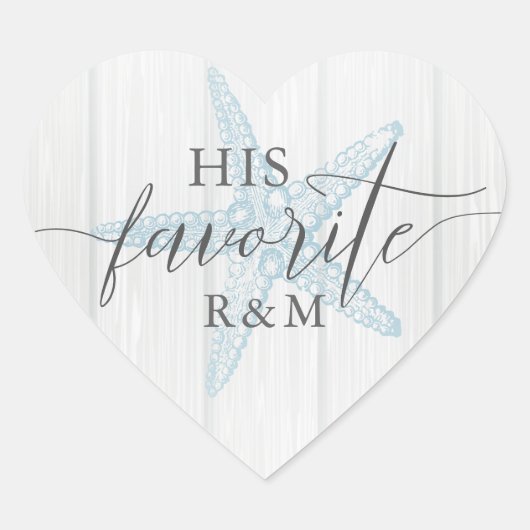 Der tropische Rustikal-Strand verrät seinen Liebli Herz-Aufkleber (Vorderseite)