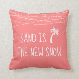 Der tropische Sand ist der neue Schneepalmenbaum Kissen