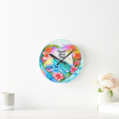 Der tropische Staat der Meeresschildkröte Runde Wanduhr (Zuhause)