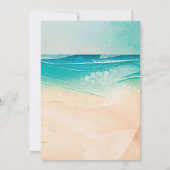 Der tropische Strand, den wir immer noch verweiger Einladung (Rückseite)