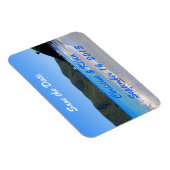 Der tropische Strand speichert das Datumsfenster Magnet (Rechte Seite)