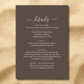 Der tropische Strand von Aquarell Einladung