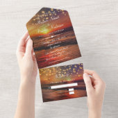 Der tropische Strand von Ocean Beach All In One Einladung (Abreißen)