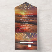 Der tropische Strand von Ocean Beach All In One Einladung (Innen Boden)