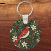 Der Trost des Winter-Singvogels Schlüsselanhänger (Rückseite)
