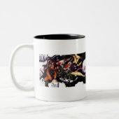 Der Trost-" geheimnistuerisches Fisch-u. Zweifarbige Tasse (Links)