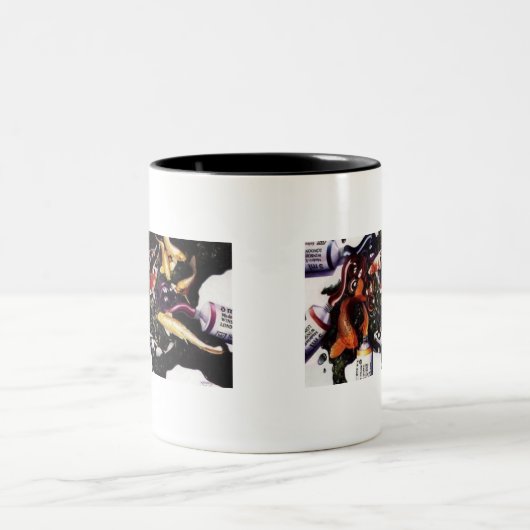 Der Trost-" geheimnistuerisches Fisch-u. Zweifarbige Tasse (Mittel)