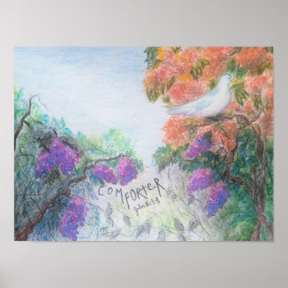 Der Tröster Original Kunst Christlicher Poster