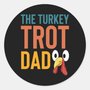 Der Trot-Vater-Tag der Türkei, der Thanksgivi ausb Runder Aufkleber