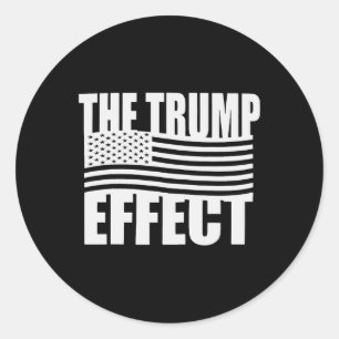 Der Trump-Effekt Funny Trump 2024, der Amerika C Runder Aufkleber