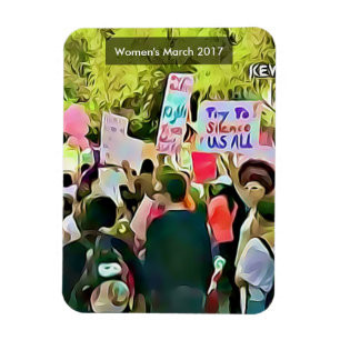 Der Trumpf-Tagesordnungs-Protest der Frauen Antiim Magnet