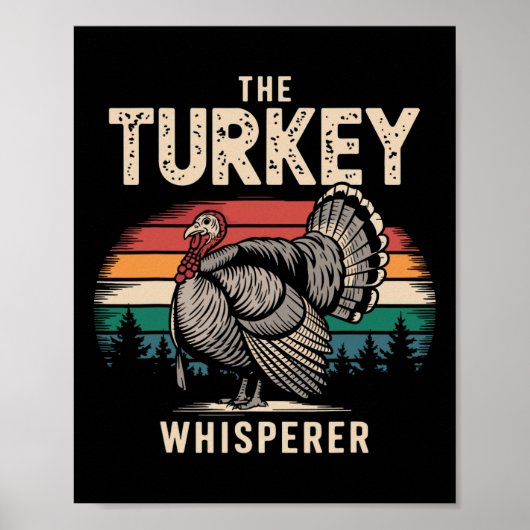 Der Truthahn-Flüsterer Thanksgiving Poster (Vorne)
