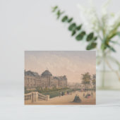 Der Tuileries Palace, Paris, Frankreich Lithograph Postkarte (Stehend Vorderseite)
