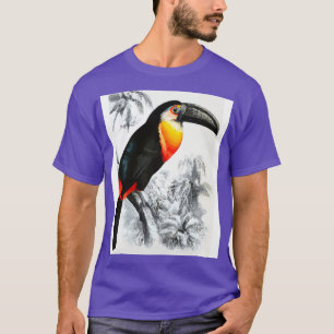 Der Tukan im Schwarz-weißen Dschungel T-Shirt
