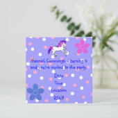 Der Tupfen des Mädchens und Einladung (Stehend Vorderseite)