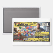 Der Tupperware-Panik-Lustiger Comic-Magnet Magnet (Vorderseite/Rückseite)